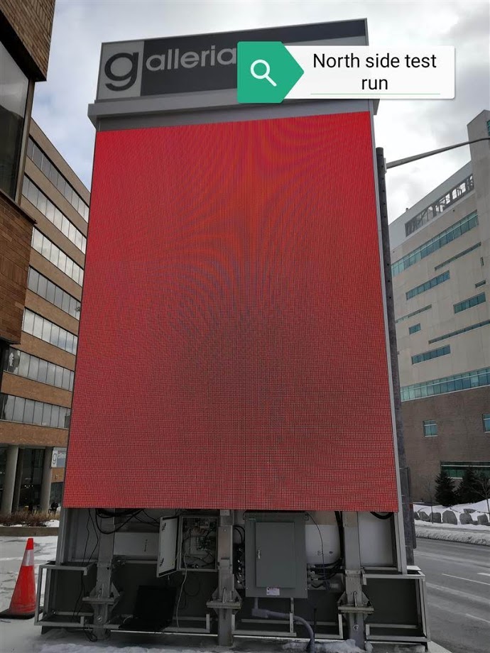 EXL Series full color LED display in RED